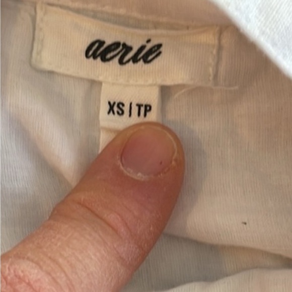 Aerie Linen Blend Ruffle Wrap Mini Skirt White Size  XS - Picture 4 of 4